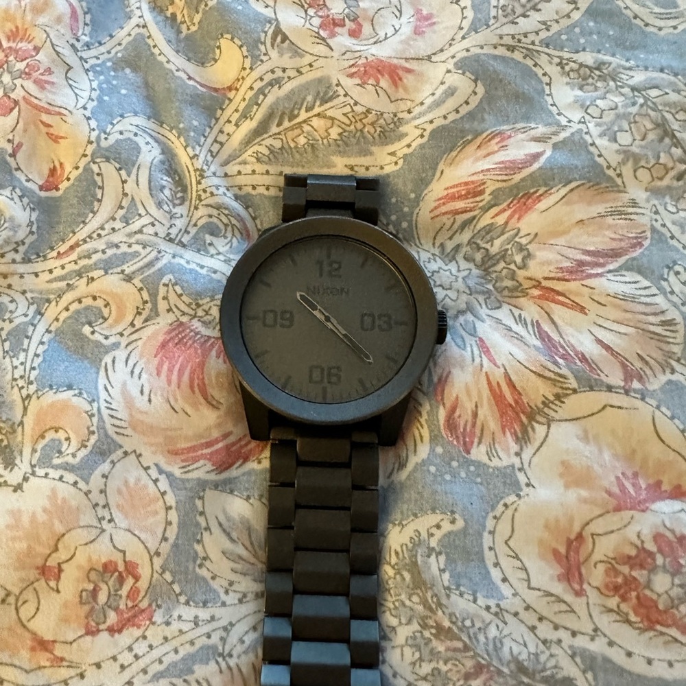 Nixon Corporal SS A346 Charcoal Gray Metal Watch